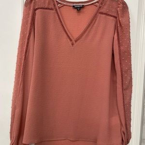 Express Swiss dot blouse